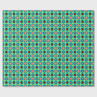 Färgglada nyckelpigor och blommor presentpapper