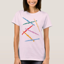 Färgglada oboer t shirt