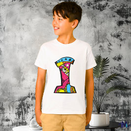 Färgglada och roliga monogram I Tribal och Doodle  T Shirt