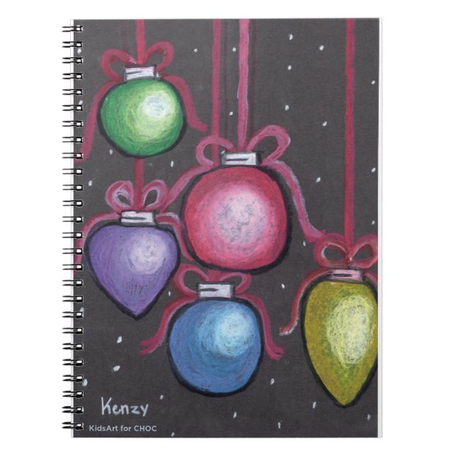 Färgglada Ornament - KidsArt för CHOC Anteckningsbok (Framsidan)