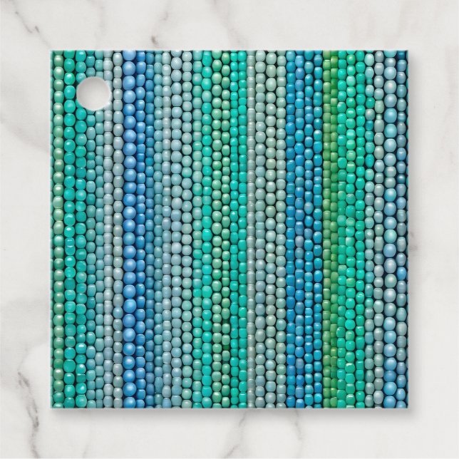 Färgglada pärlkonstpresenttaggar gåvor etiketter (Framsida)