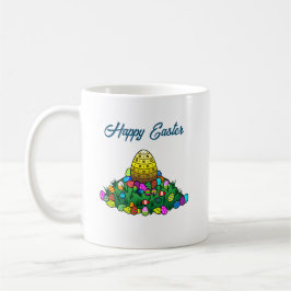 Färgglada påskägg kaffemugg