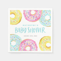 Färgglada Pastellfärgade Strössel-munkar Baby Show