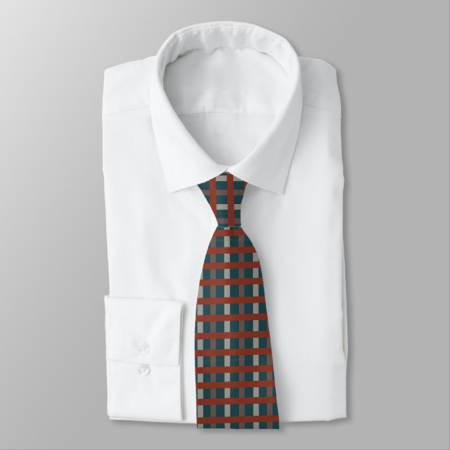 Färgglada Plaid Checks  Slips (Bunden)