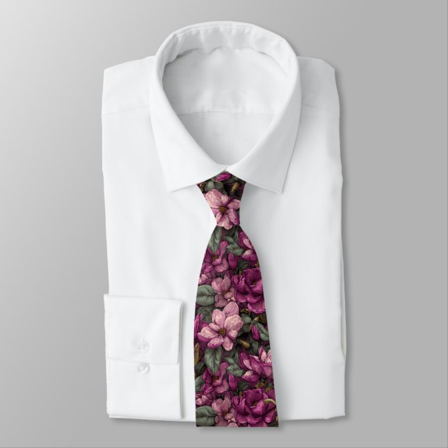 Färgglada presenter för män Gardenias blomster Slips (Bunden)