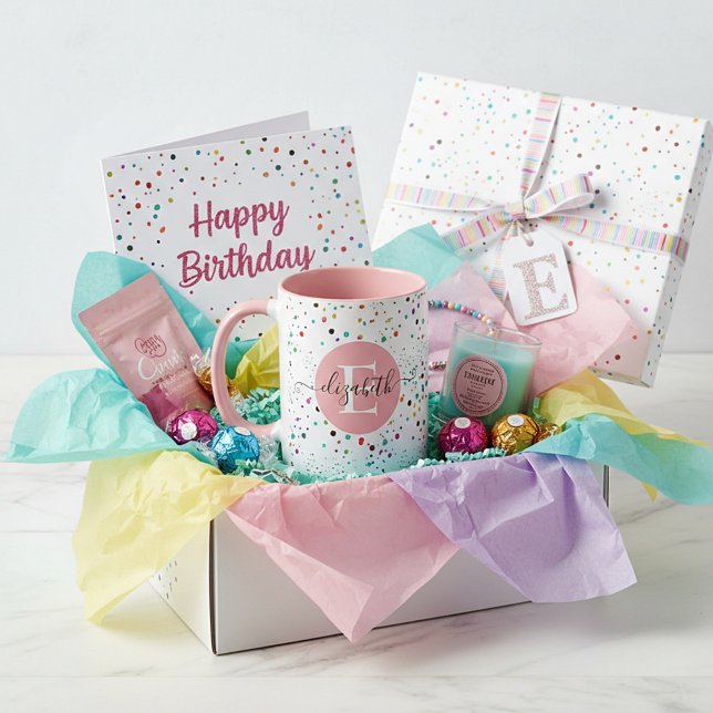 Färgglada prickar personlig mugg (Skapare uppladdad)