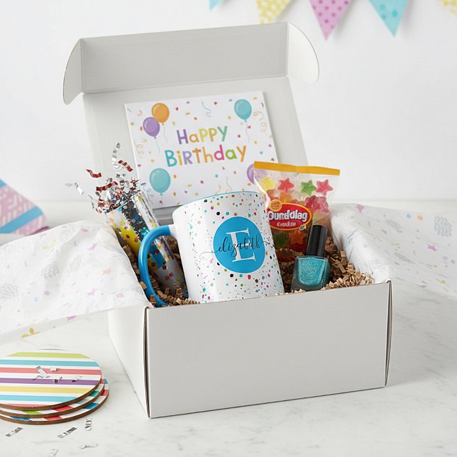 Färgglada prickar personlig mugg (Skapare uppladdad)