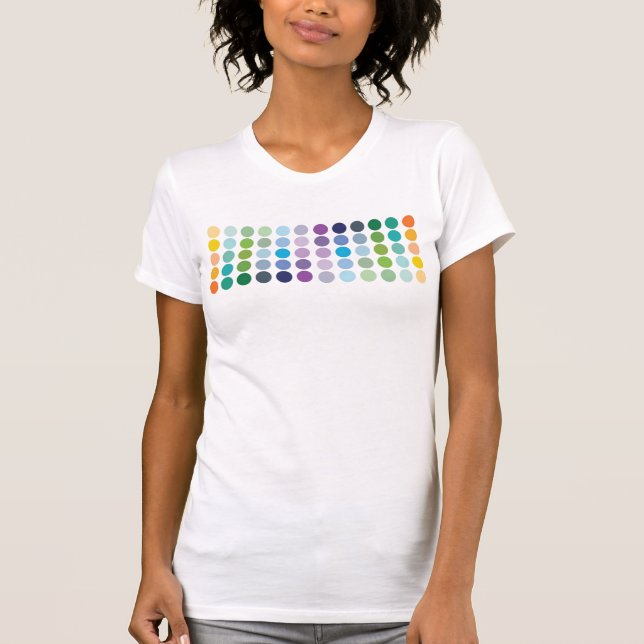 Färgglada prickar T-shirt (Framsida)