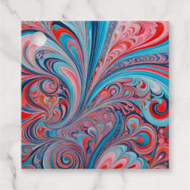 Färgglada Psychedelia Airbrush Art Presentkort Gåvor Etiketter