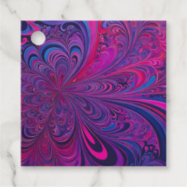 Färgglada Psychedelia Airbrush Konstpresenttaggar Gåvor Etiketter