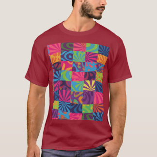 Färgglada Psykedeliska Retro Grafiska T-Shirts | V