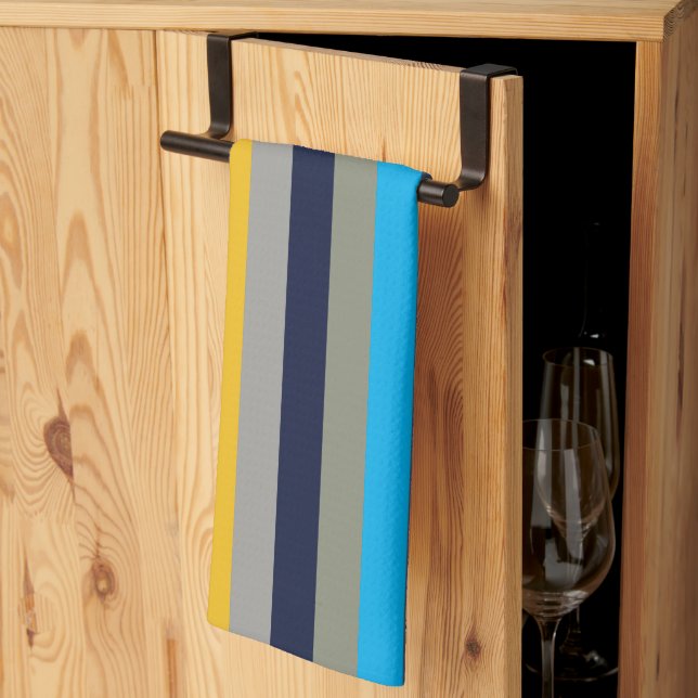 Färgglada ränder  kökshandduk (Thirds Fold)