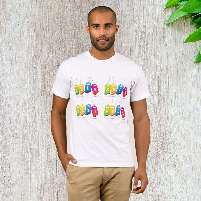 Färgglada reapriser etiketter t shirt (Skapare uppladdad)