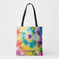 Färgglada regnbåge Tie Dye Anpassat namn Bästa vän