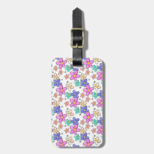 färgglada regnbågsljusa blommor humlor blommig bagagebricka