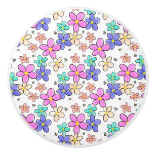färgglada regnbågsljusa blommor humlor blommig knopp