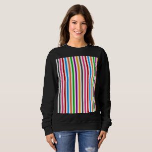 Färgglada regnbågsränder linjer design - Vit T Shirt