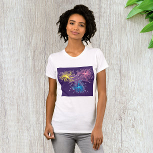Färgglada Retro-eldflugor exploderar T Shirt