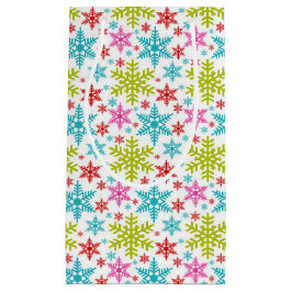 Färgglada Retro Snöflingor Jul
