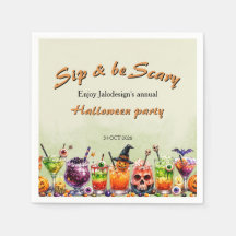 Färgglada Roliga Skrämmande Drinkar Sipp Halloween