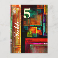 Färgglada rutor Modern abstrakt konst Mönster #04