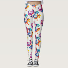 Färgglada Salamandrar gör Salamander Slide Leggings