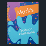 Färgglada Science Lab Kemislem Anteckningsbok<br><div class="desc">Vetenskapliga anteckningsböcker för kemi</div>