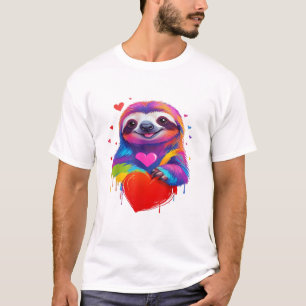 Färgglada sengångare T-shirt - Regnbåge Sengångare