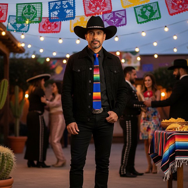 färgglada serape-ränder slips (Skapare uppladdad)