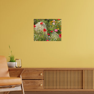 Färgglada Shirley Vallmo Blommotivet Fotografisk Poster