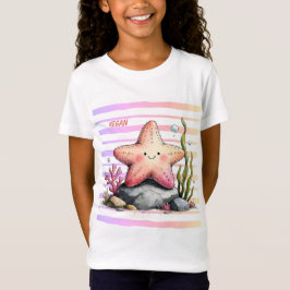 Färgglada sjöstjärnor Havs-tema Barn T-Shirt