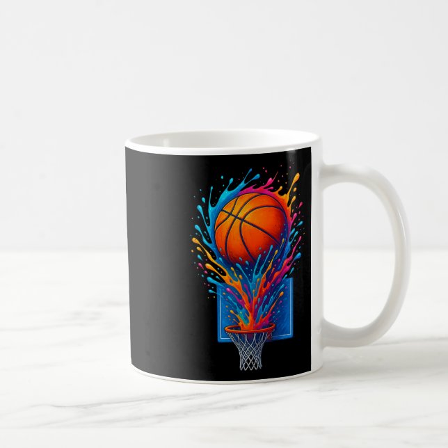 Färgglada Sketll Splash Art Tröja För Fans  Kaffemugg (Höger)