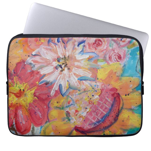 Färgglada Solar av Lydia's Art Sangria Laptop Fodral (Framsidan)