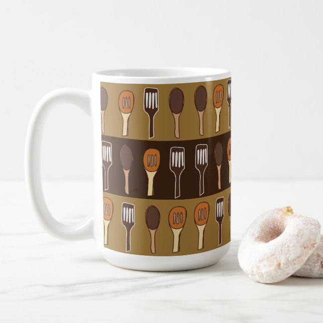 Färgglada Spatula Köksredskap Kaffemugg (Med munk)
