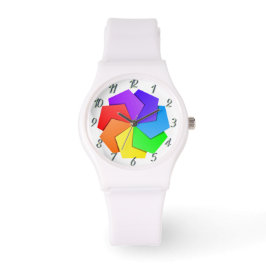 Färgglada spiraldesignade eWatch för sportiga kvin Armbandsur