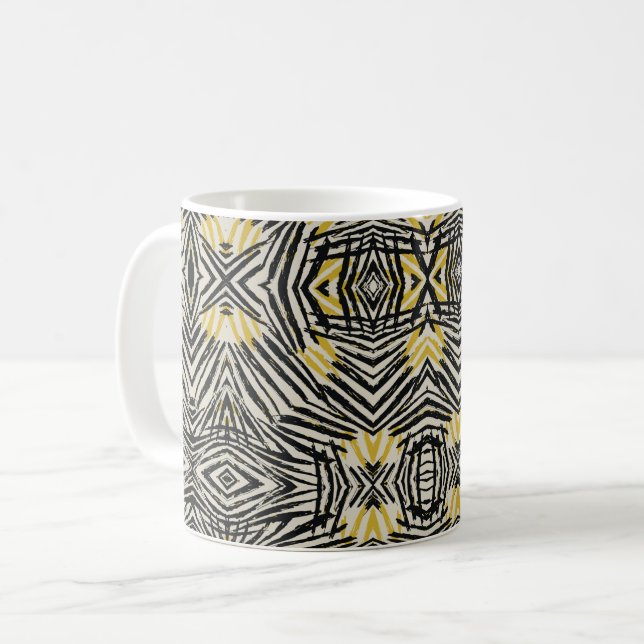 Färgglada stänk och dynamiska linjer kaffemugg (Framsida vänster)