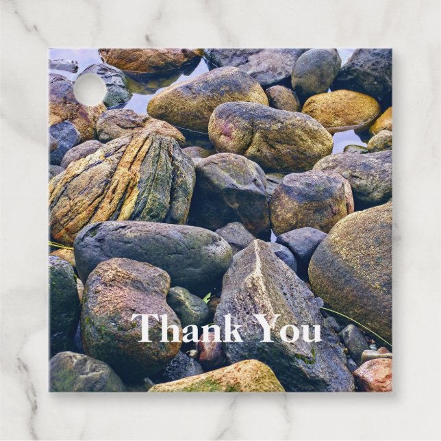 Färgglada stenar    gåvor etiketter (Framsida)