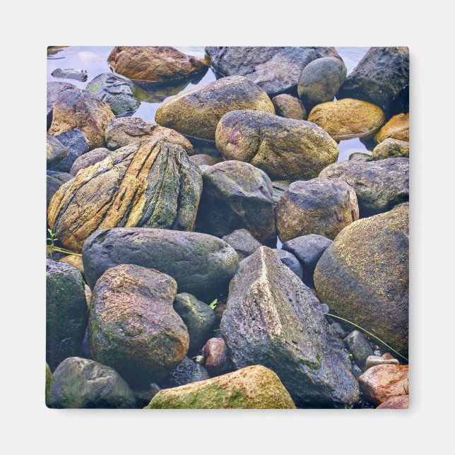 Färgglada stenar    magnet (Framsidan)