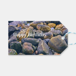 Färgglada stenar    presentetikett