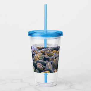 Färgglada stenar take away mugg