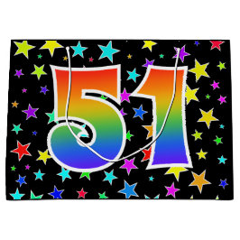 Färgglada stjärnor + regnbågsmönster "51" Event #