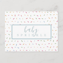 Färgglada strössel Baby Strössel Inbjudan Vykort