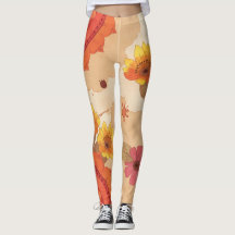 Färgglada sydvästinspirerade blomsterleggings