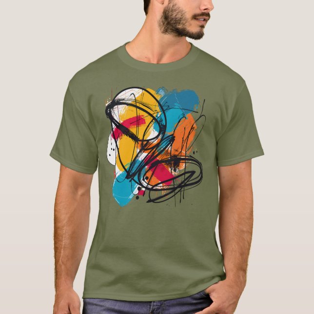 Färgglada t-shirt (Framsida)