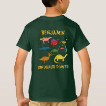 Färgglada Tecknade Dinosaurier med Anpassat Namn
