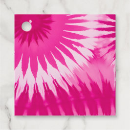 Färgglada Tie Dye-konstpresentkort Gåvor Etiketter