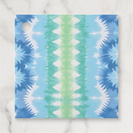 Färgglada Tie Dye-konstpresentkort Gåvor Etiketter