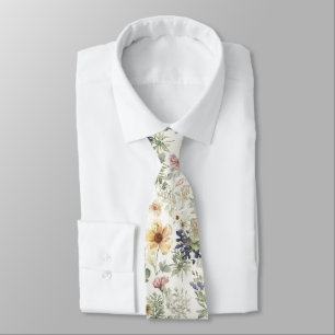 Färgglada trädgårdsblommor vilda blommor vår äng slips