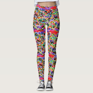Färgglada träningsleggings för gym och vardag leggings