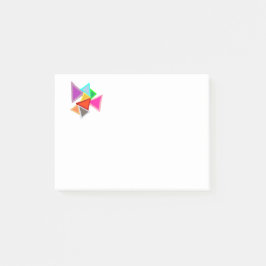 Färgglada Trianglar Anteckningar Post-it Block